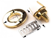 Taschenverschluss drehbar Oval