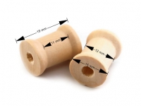 Holzspulen 15 x 19 mm 5 Stück