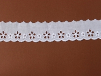 Batist-Spitze mit 1 Blumenreihe