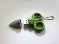 USB-Stick Schere Grün